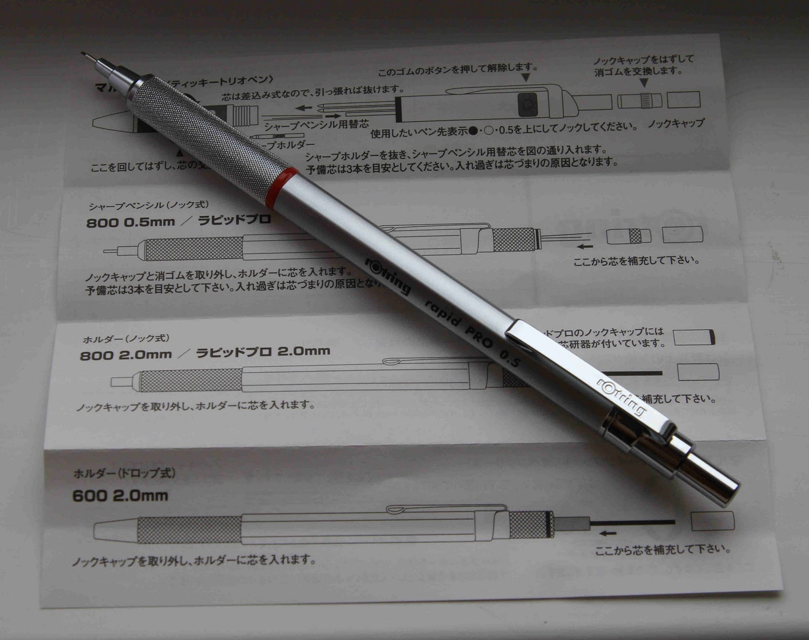 Dmp Dave S Mechanical Pencils Rotring Rapid Pro Mechanical Pencil Review